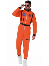 Orange Astronaut Suit Costume - Mens Space Costumes Alien Costumes